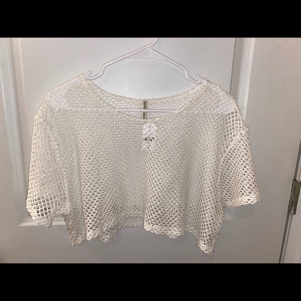 Emma and Sam fishnet top